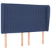 Pat box spring cu saltea, albastru, 140x200 cm, textil - WALTI WALTI