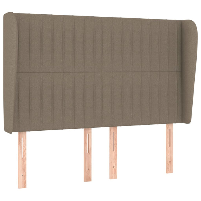 Pat continental cu saltea gri taupe 140x200 cm material textil - WALTI WALTI