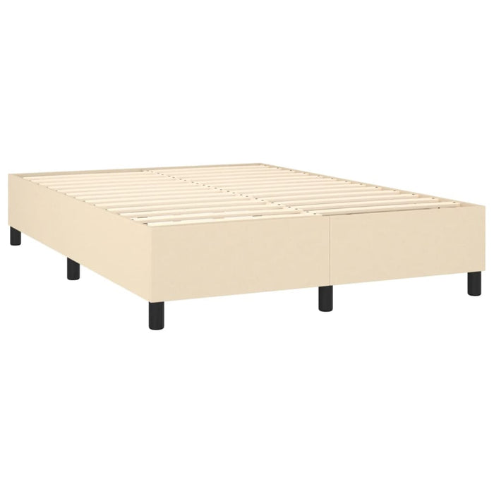 Pat continental cu saltea, crem, 140x200 cm, material textil - WALTI WALTI
