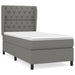 Pat box spring cu saltea, gri închis, 80x200 cm, textil - WALTI WALTI