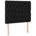 Pat box spring cu saltea, negru, 90x200 cm, textil - WALTI WALTI