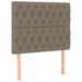 Pat box spring cu saltea, gri taupe, 100x200 cm, textil - WALTI WALTI