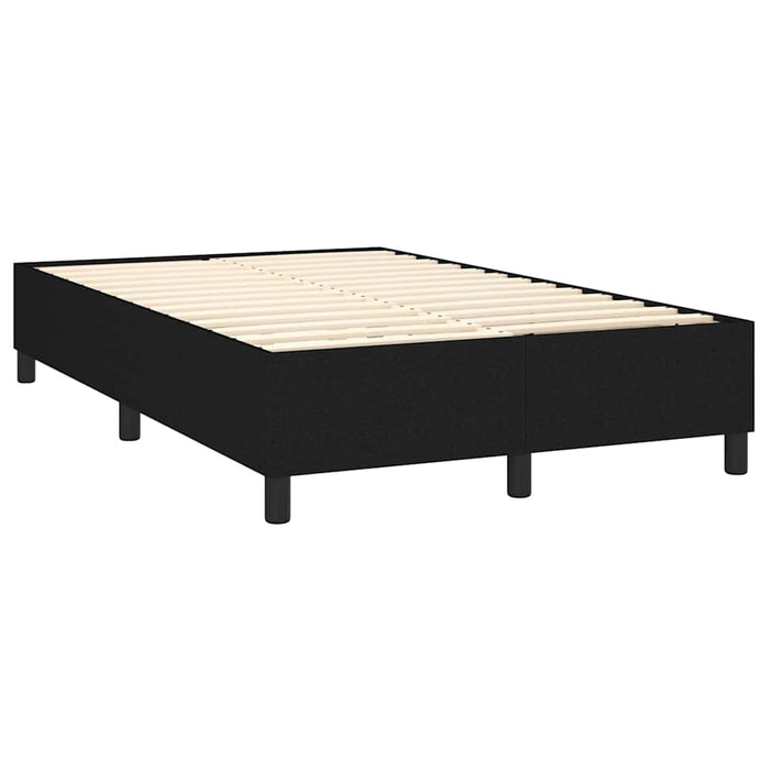 Pat box spring cu saltea, negru, 140x190 cm, textil - WALTI WALTI