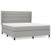 Pat continental, gri deschis, 180x200 cm, material textil - WALTI WALTI