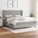 Pat continental, gri deschis, 180x200 cm, material textil - WALTI WALTI