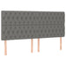 Pat box spring cu saltea, gri închis, 180x200 cm, textil - WALTI WALTI