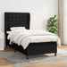 Pat box spring cu saltea, negru, 100x200 cm, textil - WALTI WALTI