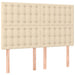 Pat box spring cu saltea, crem, 140x200 cm, textil - WALTI WALTI