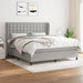Pat continental, gri deschis, 180x200 cm, material textil - WALTI WALTI