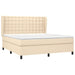 Pat continental cu saltea, crem, 180x200 cm, textil - WALTI WALTI