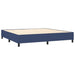 Pat box spring cu saltea, albastru, 200x200 cm, textil - WALTI WALTI