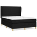 Pat box spring cu saltea, negru, 140x190 cm, textil - WALTI WALTI