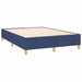 Pat box spring cu saltea, albastru, 140x200 cm, textil - WALTI WALTI