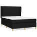 Pat box spring cu saltea, negru, 140x200 cm, textil - WALTI WALTI