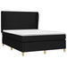 Pat box spring cu saltea, negru, 140x200 cm, textil - WALTI WALTI