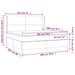 Pat box spring cu saltea, negru, 180x200 cm, catifea - WALTI WALTI