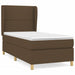 Pat box spring cu saltea, maro închis, 90x190 cm, textil - WALTI WALTI