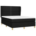 Pat box spring cu saltea, negru, 140x190 cm, textil - WALTI WALTI