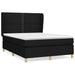 Pat box spring cu saltea, negru, 140x200 cm, textil - WALTI WALTI