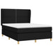 Pat box spring cu saltea, negru, 140x200 cm, textil - WALTI WALTI