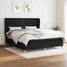 Pat box spring cu saltea, negru, 160x200 cm, textil - WALTI WALTI
