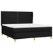 Pat box spring cu saltea, negru, 180x200 cm, catifea - WALTI WALTI