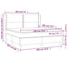 Pat box spring cu saltea, negru, 180x200 cm, catifea - WALTI WALTI