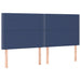 Pat box spring cu saltea, albastru, 200x200 cm, textil - WALTI WALTI