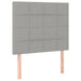 Pat box spring cu saltea, gri deschis, 90x190 cm, textil - WALTI WALTI