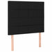 Pat box spring cu saltea, negru, 90x190 cm, textil - WALTI WALTI