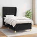 Pat box spring cu saltea, negru, 90x200 cm, textil - WALTI WALTI