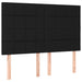 Pat box spring cu saltea, negru, 140x190 cm, textil - WALTI WALTI