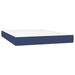 Pat box spring cu saltea, albastru, 140x200 cm, textil - WALTI WALTI