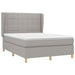 Pat continental, gri deschis, 140x200 cm, material textil - WALTI WALTI