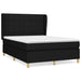 Pat box spring cu saltea, negru, 140x200 cm, textil - WALTI WALTI