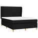 Pat box spring cu saltea, negru, 140x200 cm, textil - WALTI WALTI