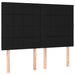 Pat box spring cu saltea, negru, 140x200 cm, textil - WALTI WALTI