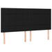 Pat box spring cu saltea, negru, 160x200 cm, textil - WALTI WALTI