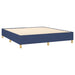 Pat continental cu saltea, albastru, 160x200cm, material textil - WALTI WALTI