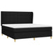 Pat box spring cu saltea, negru, 180x200 cm, catifea - WALTI WALTI