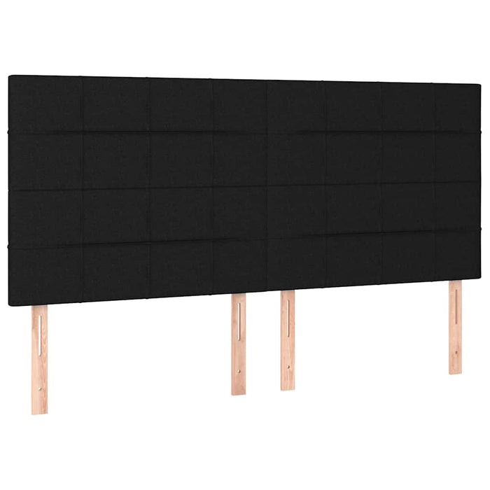 Pat box spring cu saltea, negru, 180x200 cm, catifea - WALTI WALTI