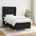 Pat box spring cu saltea, negru, 80x200 cm, textil - WALTI WALTI
