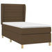 Pat box spring cu saltea, maro închis, 90x190 cm, textil - WALTI WALTI