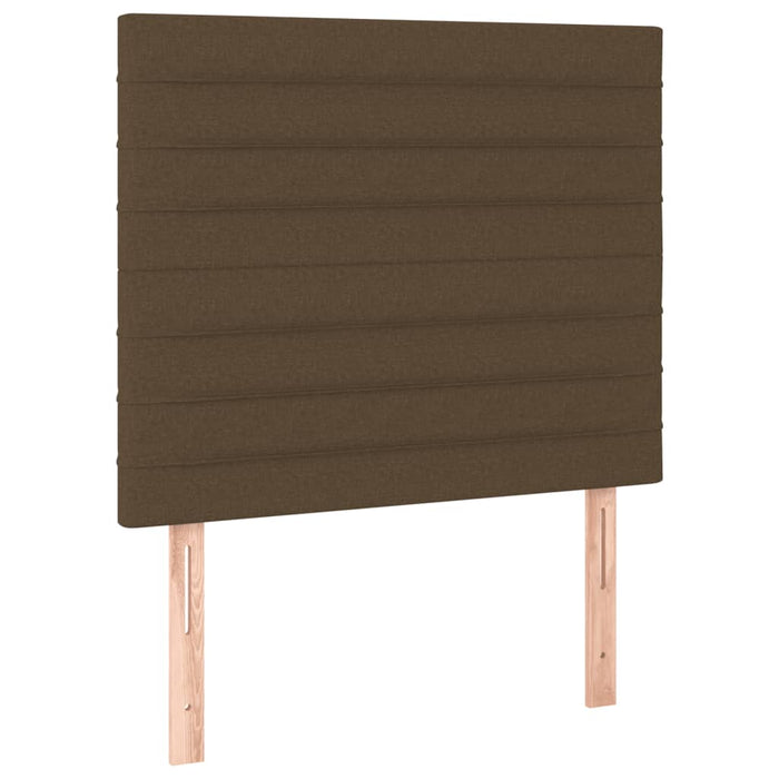 Pat box spring cu saltea, maro închis, 90x190 cm, textil - WALTI WALTI
