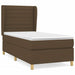 Pat box spring cu saltea, maro închis, 100x200 cm, textil - WALTI WALTI
