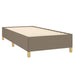 Pat box spring cu saltea, gri taupe, 100x200 cm, textil - WALTI WALTI