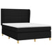 Pat box spring cu saltea, negru, 140x190 cm, textil - WALTI WALTI
