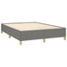Pat box spring cu saltea, gri închis, 140x200 cm, textil - WALTI WALTI
