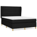 Pat box spring cu saltea, negru, 140x200 cm, textil - WALTI WALTI
