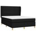 Pat box spring cu saltea, negru, 140x200 cm, textil - WALTI WALTI